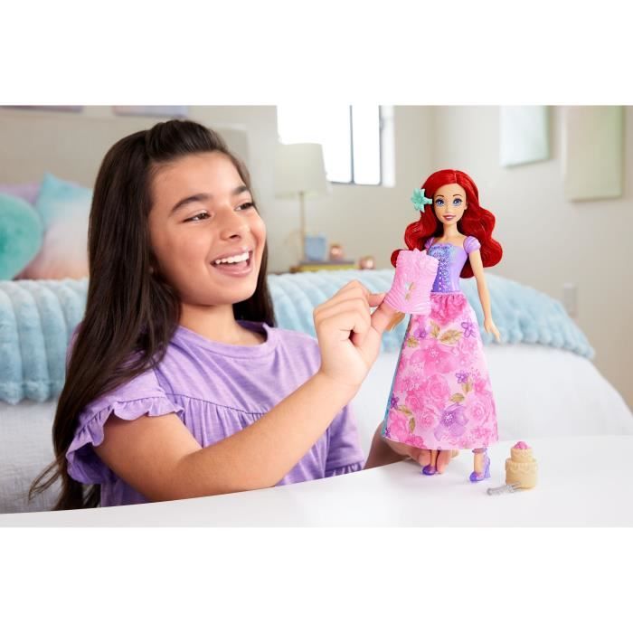 Spin & Reveal Ariel Mattel Disney Princess Doll with 11 Surprises HTV88