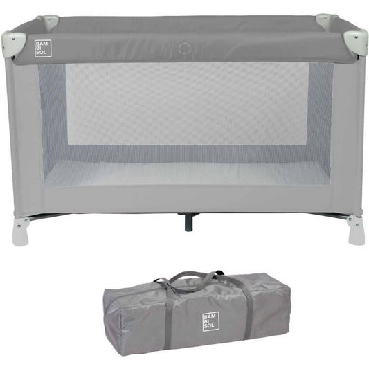 BAMBISOL travel cot 120x60 cm - From birth to 3 months - Mattress and carrying bag included