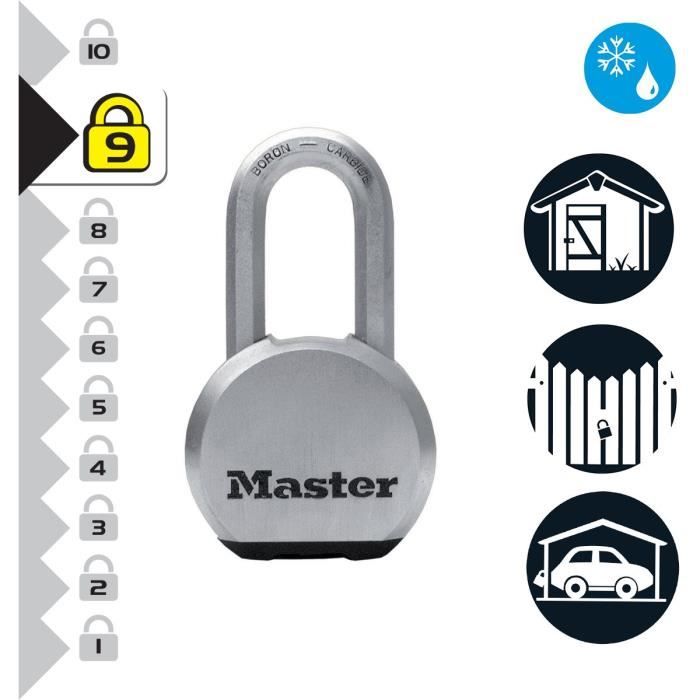 Master Lock High Safety Cades [A key] [stainless steel] [long handle] [exterior] m830eurdlh