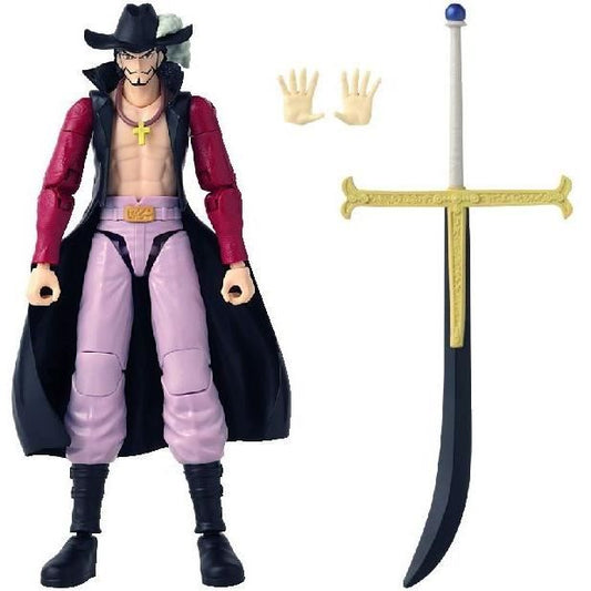 Anime Heroes Articulated Figure - BANDAI - One Piece - Dracule Mihawk Hawkeye - 17 cm