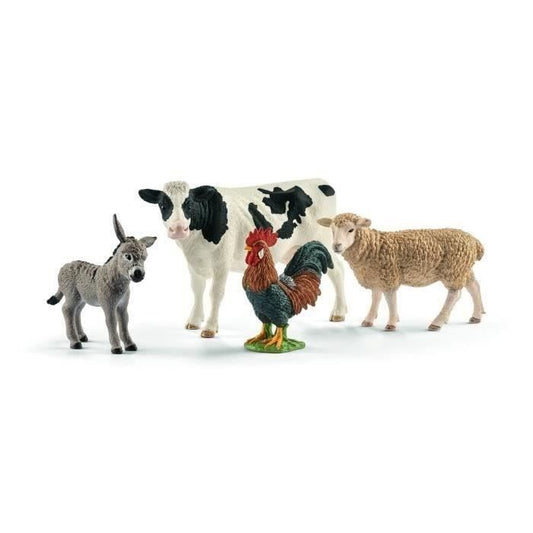 Farm World 4 Animals Starter Kit - Toy for Children from 3 Years Old - Schleich 42385 Farm World