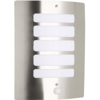 TODD-Outdoor Wall Lamp with Detector H29cm Brilliant Silver