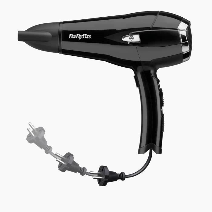 Babyliss D374DE Cordkeeper 2000 Hair Dryer with Ionic Technology and Retractable Cord