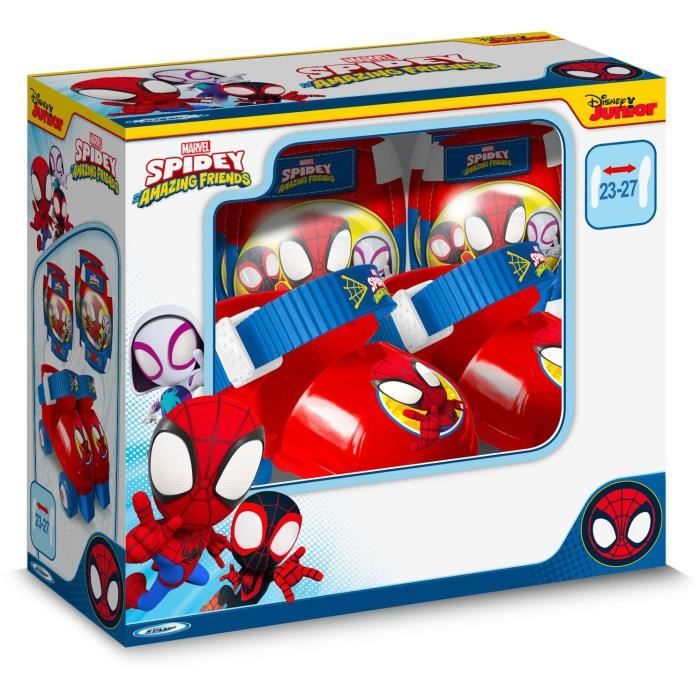 STAMP - Set Roller skates with knee pads - Spidey