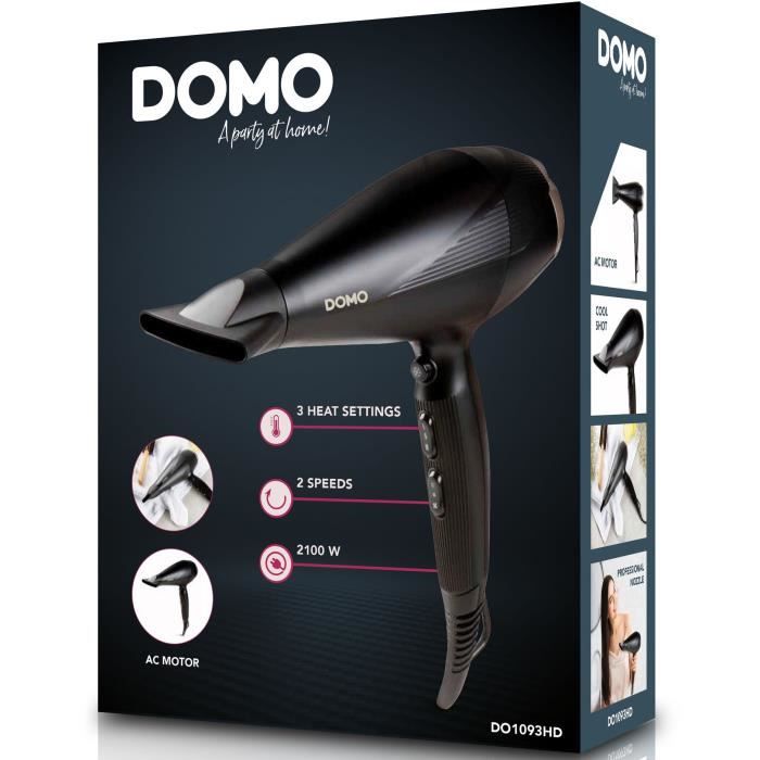 DOMO - DO1092HS - Digital straightener - Ceramic coating - On/Off button - Adjustable temperature from 130° to 230°