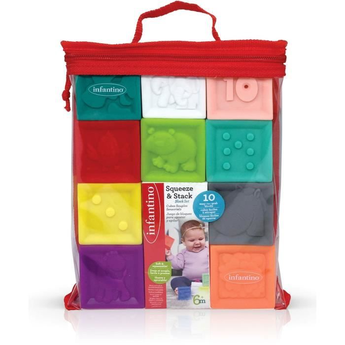 INFANTINO Vinyl bag 10 sensory cubes