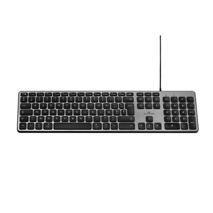 Wired Keyboard - Bluestork - KB Mac - Azerty - Mac Compatible - Black