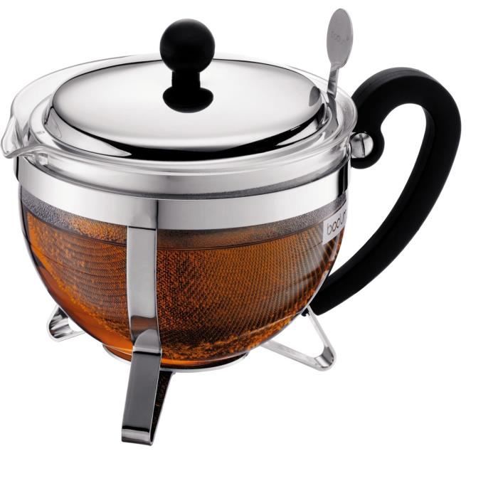 BODUM CHAMBORD Teapot with sieve 1L gray