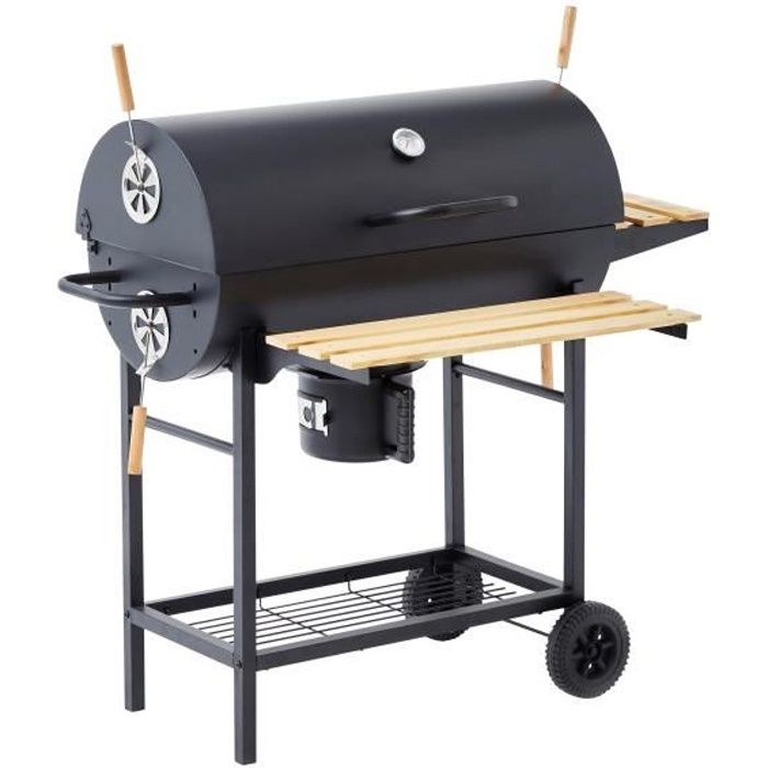 MIKE charcoal barbecue - Cooking surface 71 x 35 cm