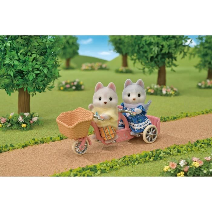 Sylvanian Families - Husky siblings and their tandem