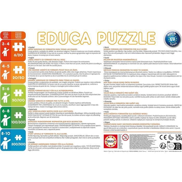 4 progressive puzzles - EDUCA - Multi 4 Monster High 50-80-100-150