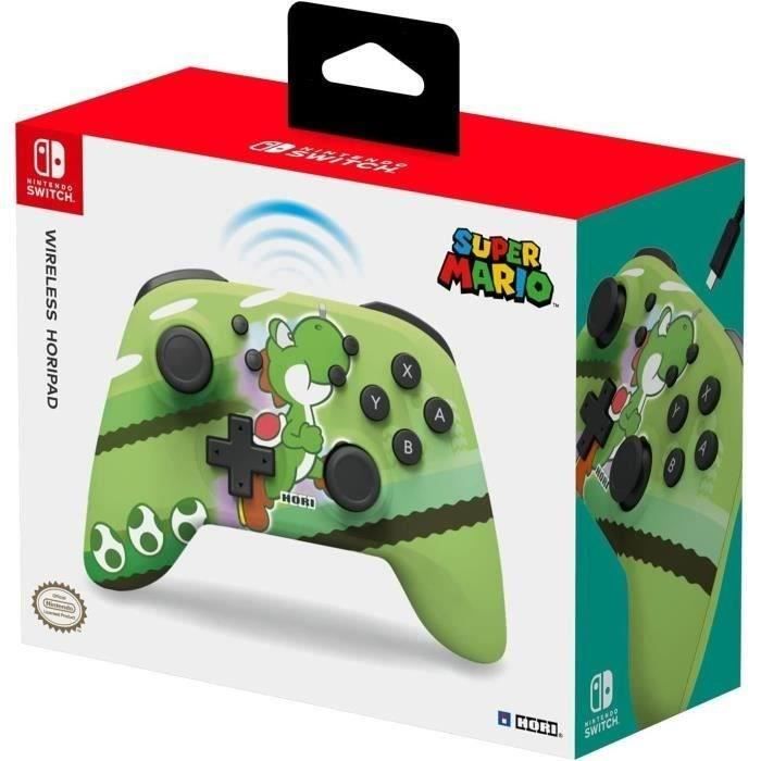 Gamepad - HORI - HORIPAD - Wireless - Green - Nintendo Switch and OLED - Super Mario - Yoshi-Dash