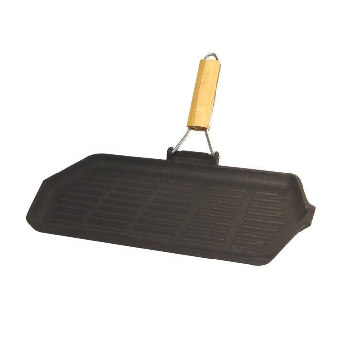 BAUMALU Cast iron grill - 33.5x19.5 cm
