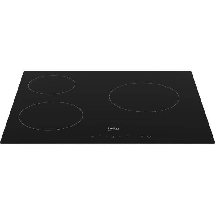 Glass ceramic hob - BEKO - 3 burners - 60 cm - HIC63400