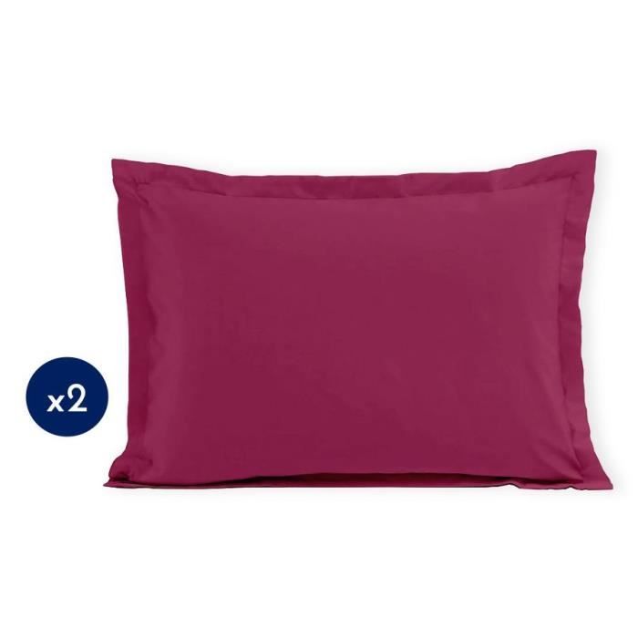 Set of 2 pillowcases - LOVELY HOME - LH71603 - 50 x 70 cm - Fuchsia