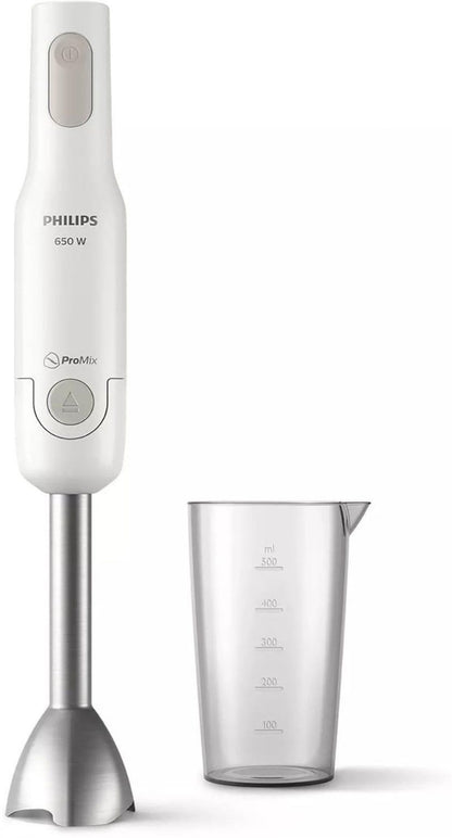 PHILIPS HR2534 / 00 ProMix hand blender - 650W - Metal base - Measuring cup included - White