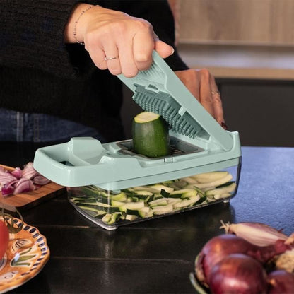 Multifunction mandolin - Livoo - MEN435 - 8 stainless steel blades - 1.5 L collection tray - Safe to use