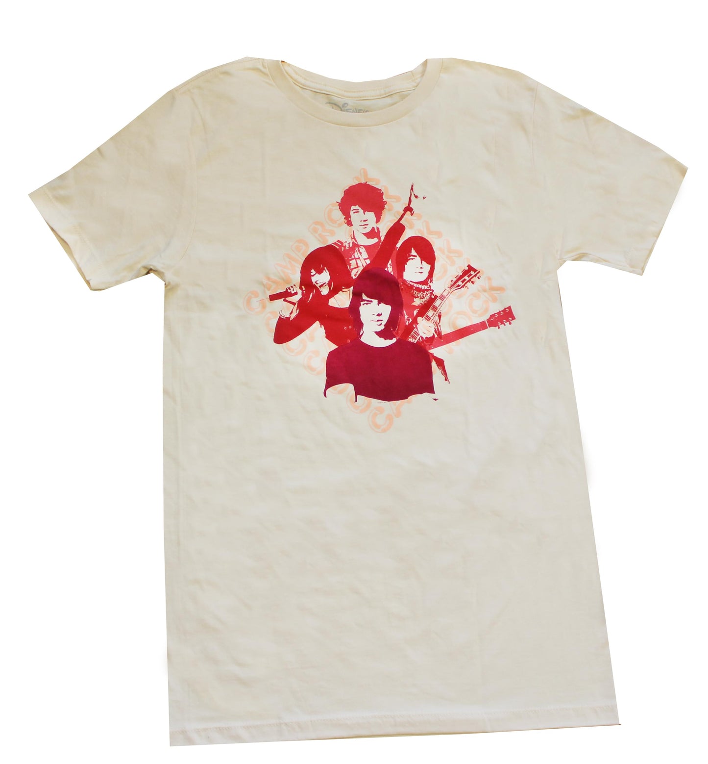 Disney's Camp Rock Cast Adult Tan T-Shirt | Small