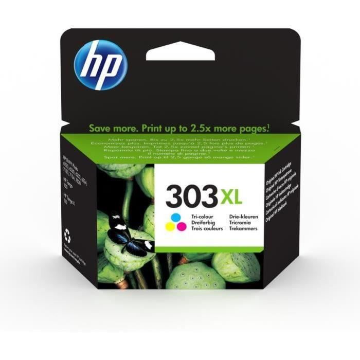 HP 303XL Genuine Three-Color Ink Cartridge for HP Envy Photo 6220/6230/7130 (T6N03AE)