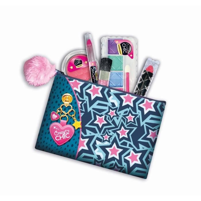 Clementoni Crazy Chic - Washable makeup pocket - contains 5 makeup products