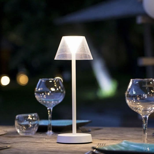 Cordless table lamp - LUMISKY - BEVERLY WHITE - H34 cm - Warm white LED
