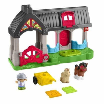 FISHER-PRICE Little People - Happy Horses Stable with 6 elements - Fisher-Price - HWR84