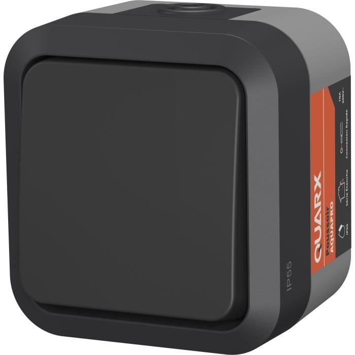 Push button - QUARX - Aqua Pro - Outdoor, 250V, 10A, IP55, NF compliant