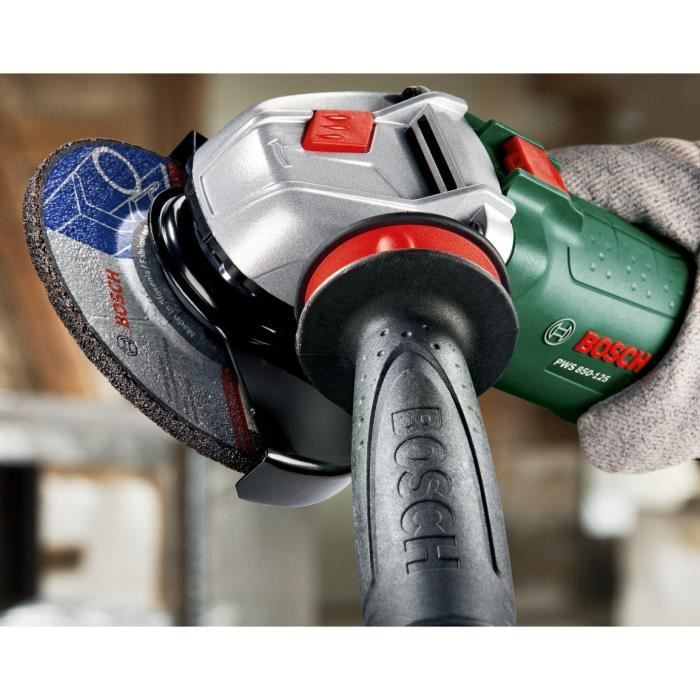 Bosch hand grinder - PWS 850-125 + AVH + Diamond disc - 06033A270C