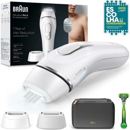 Pulsed light epilator - BRAUN - IPL PL5145 - White, green and black