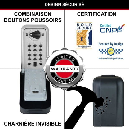 Master Lock Certified Secure Key Box - XL Format - Key Box - Professional Safety
