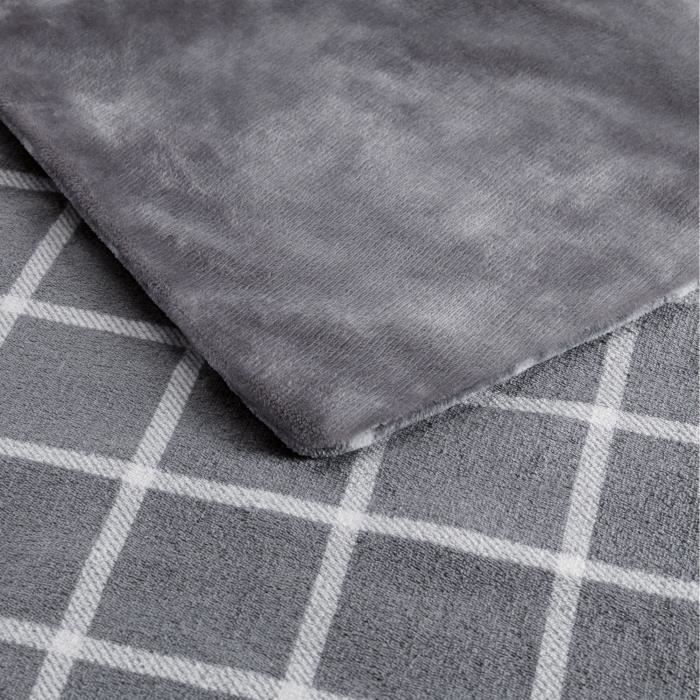 Heated Blanket - Imetec - Heated blanket 150x110 cm - 6 Temperatures - Velvet and Sherpa Touch Fabric - Machine washable