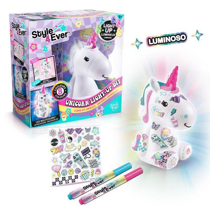 Canal Toys Style 4 Ever - Y2K DIY Luminous Unicorn to decorate - Collector's Edition - Creative Hobbies for Children - OFG 293