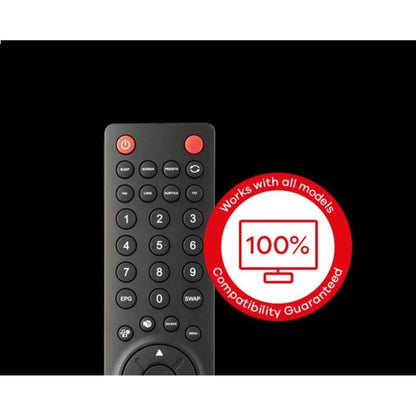 ONE FOR ALL URC1921 Remote Control for any Sharp TV - Black