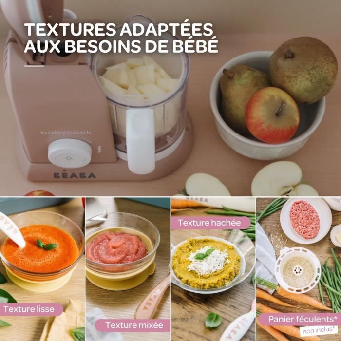 BEABA EXCLUSIVITE, Babycook solo, 4 in 1 baby robot, cooker-mixer, Pralin