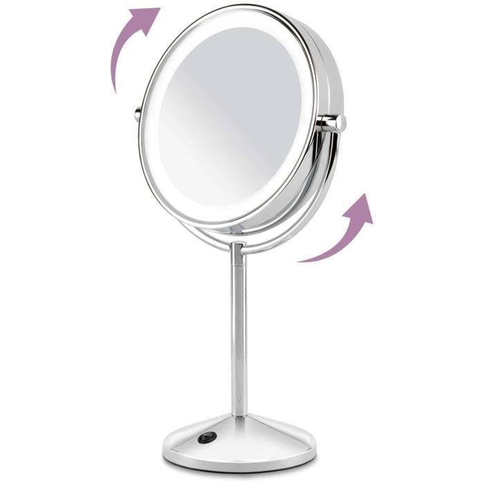 Mirror - Babyliss 9436th - Rotary 2 sides - 19 cm in diameter - Sweet ambient lighting