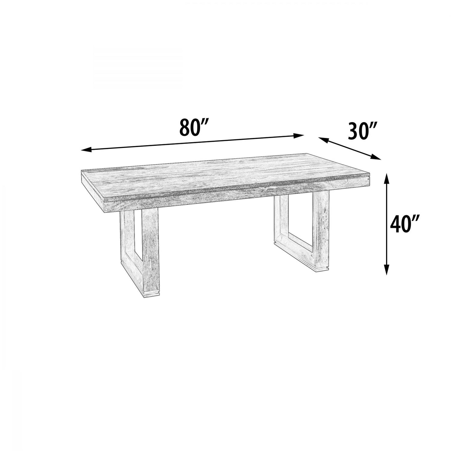 Cinnamon Amber Dining Table