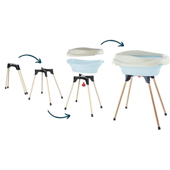 THERMOBABY Pack changing table Bathtub and VASCO stand - Blue Flower