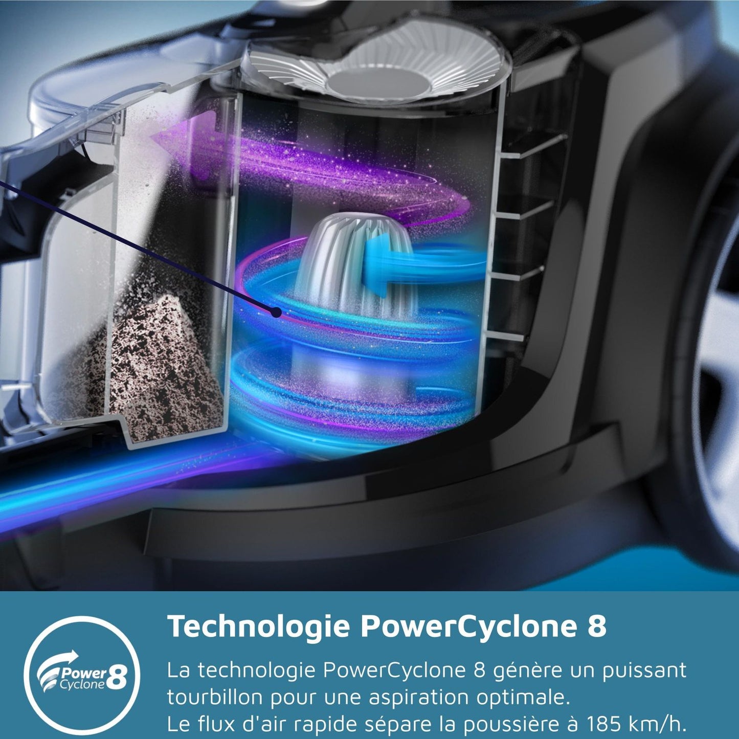 Philips FC9729/09 Powerpro PowerPro Expert Bag Without Bag - 650W - 76 DB - A - Red