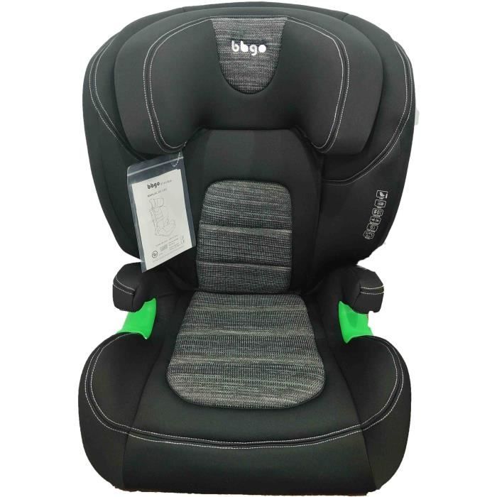 Car seat - BBGO - Joy Rider - 3 to 12 years - I-SIZE 100-150 cm - ISOFIX - Black and gray - 2-position backrest - 16-position headrest