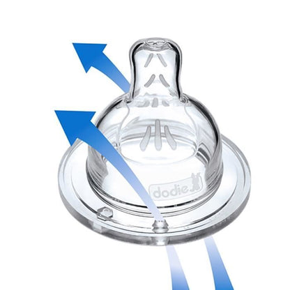 DODIE Bottle Sensation Glass 270ml Beige Biche - 0-6 Months