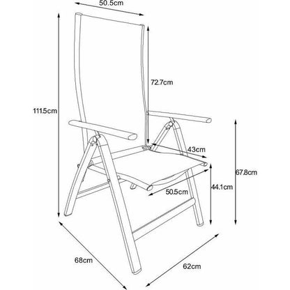 2-piece garden chair - Fieldmann - FDZN 5018