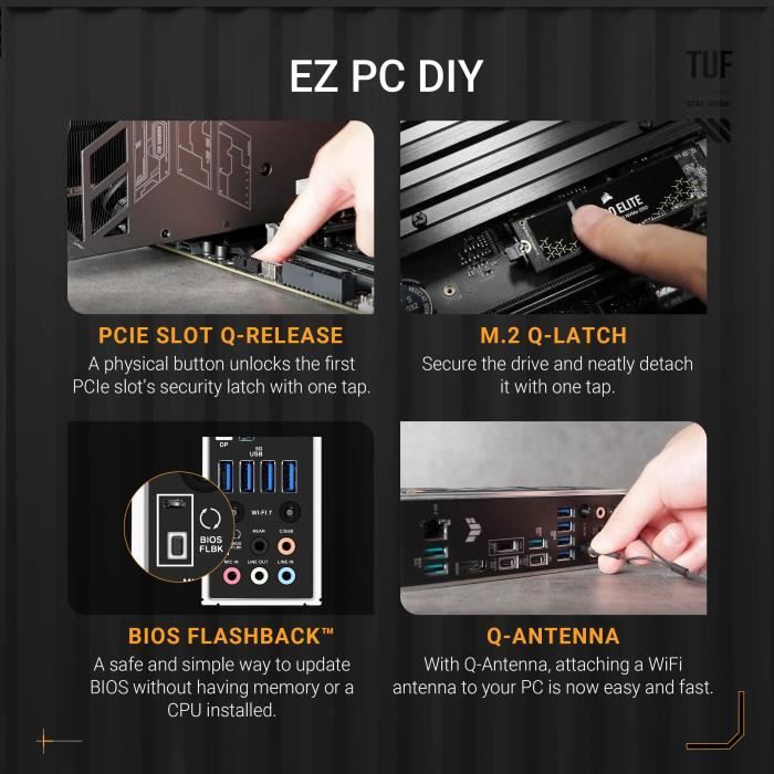 Motherboard - ASUS - TUF GAMING X870-PLUS WIFI