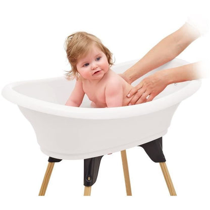 THERMOBABY TUB KIT VASCO White Lily of the valley: bathtub + feet + drain hose