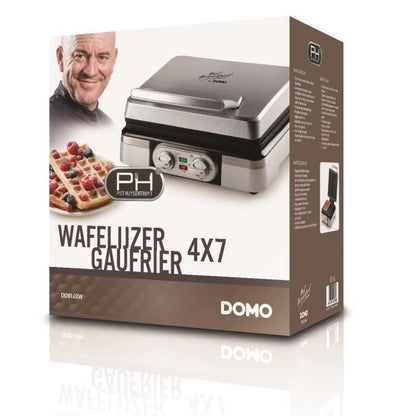 DOMO DO9149W Electric Waffle Maker - Inox