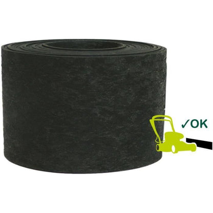 Recycled rubber garden edging - GARDEN ID Eco Border - 5 m H10 cm - Indestructible - Flexible, straight or curved installation.
