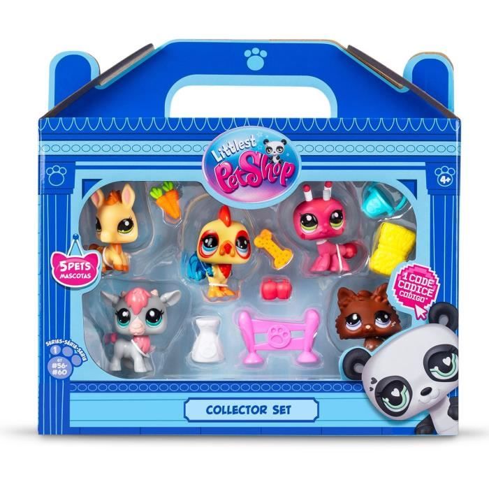BANDAI - Littlest Pet Shop - Collector Set Farm Theme - 5 animals and accessories - BF00510