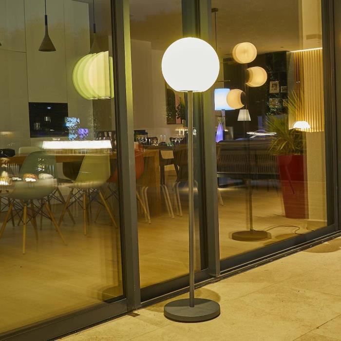 Floor lamp - LUMISKY - LUNY TALL - H150 cm - Scandinavian design metal base - Warm white and dimmable white LED