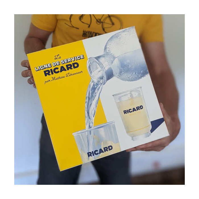 Lehanneur Gift Set - Ricard - Pastis de Marseille - 2 glasses and 1 carafe - 45.0% Vol. - 70cl