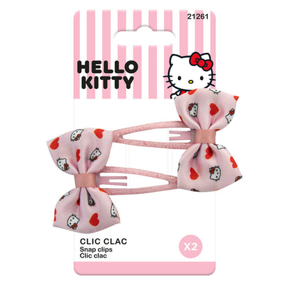 Hello Kitty 2 hairpins with tie pack