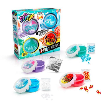 Canal Toys - SO SLIME DIY - Xtra Sensation Multipack - With 4 sensation slimes and decorations - SSC 308